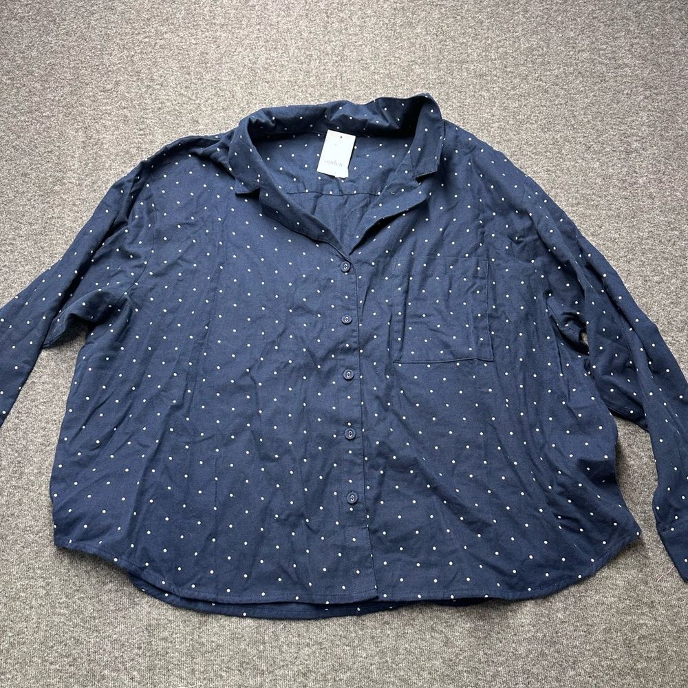 ⭐️Navy Polka Dot Lounge set Size‎ 1X